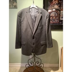 Ralph Ralph Lauren Men's Gray Pinstripe Wool Blazer Size 52 R